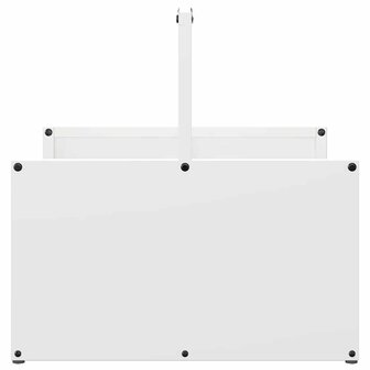 Brandhoutrek 40x40x40 cm koudgewalst staal wit 6
