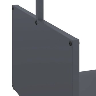 Brandhoutrek 40x40x40 cm koudgewalst staal antracietkleurig 7