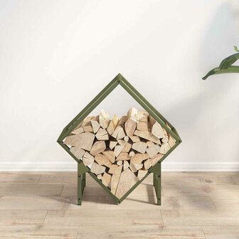 Brandhoutrek 50x25x50 cm koudgewalst staal olijfgroen 3