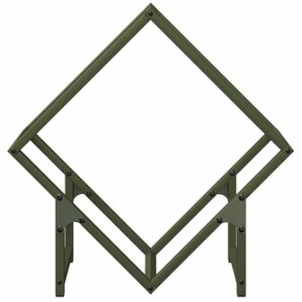 Brandhoutrek 50x25x50 cm koudgewalst staal olijfgroen 5