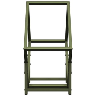 Brandhoutrek 50x25x50 cm koudgewalst staal olijfgroen 6