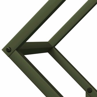 Brandhoutrek 50x25x50 cm koudgewalst staal olijfgroen 7