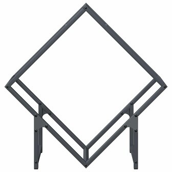 Brandhoutrek 60x25x60 cm koudgewalst staal antracietkleurig 5