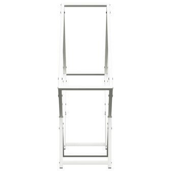 Brandhoutrek 80x25x80 cm koudgewalst staal wit 6