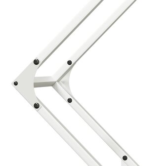 Brandhoutrek 80x25x80 cm koudgewalst staal wit 7