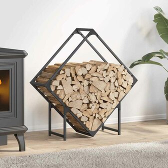 Brandhoutrek 80x25x80 cm koudgewalst staal antracietkleurig 1