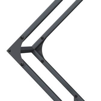 Brandhoutrek 80x25x80 cm koudgewalst staal antracietkleurig 7