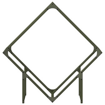Brandhoutrek 80x25x80 cm koudgewalst staal olijfgroen 5
