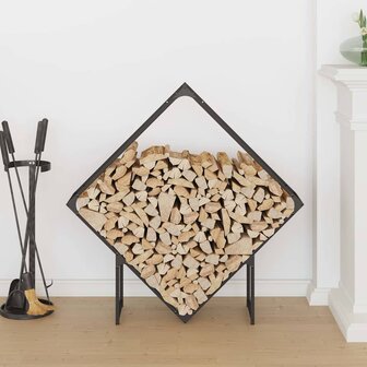 Brandhoutrek 100x25x100 cm koudgewalst staal zwart 3