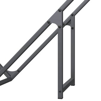 Brandhoutrek 100x25x100 cm koudgewalst staal antracietkleurig 8