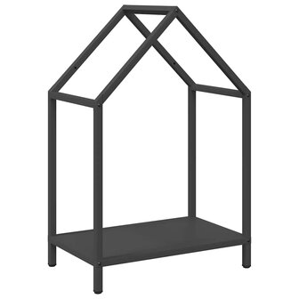 Brandhoutrek 40x25x60 cm koudgewalst staal zwart 2