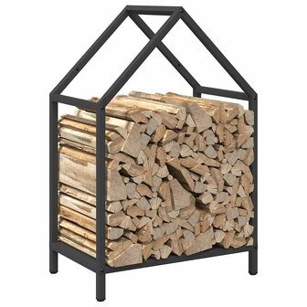 Brandhoutrek 40x25x60 cm koudgewalst staal zwart 4