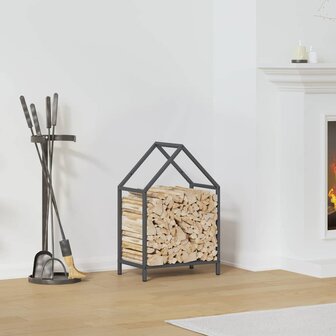 Brandhoutrek 40x25x60 cm koudgewalst staal antracietkleurig 1