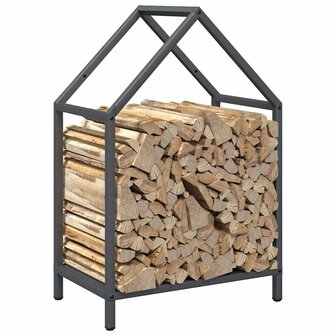 Brandhoutrek 40x25x60 cm koudgewalst staal antracietkleurig 4
