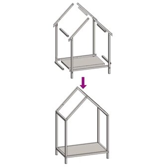 Brandhoutrek 40x25x60 cm koudgewalst staal antracietkleurig 9