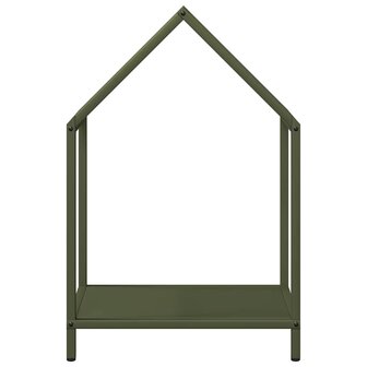 Brandhoutrek 40x25x60 cm koudgewalst staal olijfgroen 5