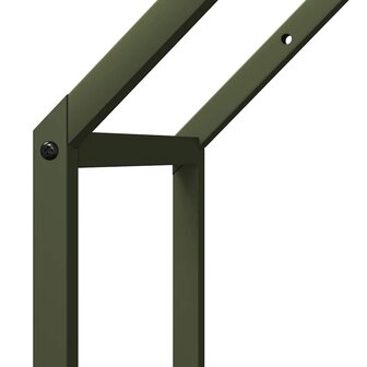 Brandhoutrek 40x25x60 cm koudgewalst staal olijfgroen 7