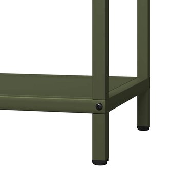 Brandhoutrek 40x25x60 cm koudgewalst staal olijfgroen 8