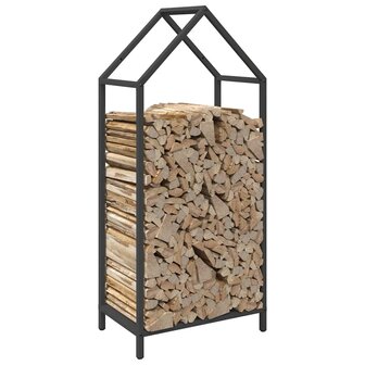 Brandhoutrek 40x25x90 cm koudgewalst staal zwart 4