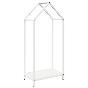 Brandhoutrek 40x25x90 cm koudgewalst staal wit 2