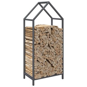 Brandhoutrek 40x25x90 cm koudgewalst staal antracietkleurig 4