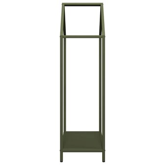 Brandhoutrek 40x25x90 cm koudgewalst staal olijfgroen 6