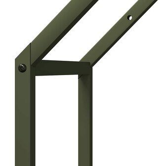 Brandhoutrek 40x25x90 cm koudgewalst staal olijfgroen 7