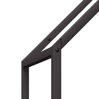 Brandhoutrek 40x25x120 cm koudgewalst staal zwart 7