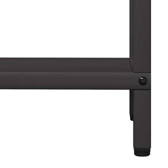 Brandhoutrek 40x25x120 cm koudgewalst staal zwart 8