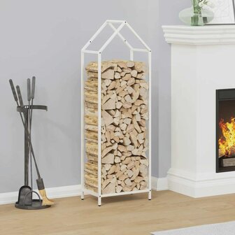 Brandhoutrek 40x25x120 cm koudgewalst staal wit 1