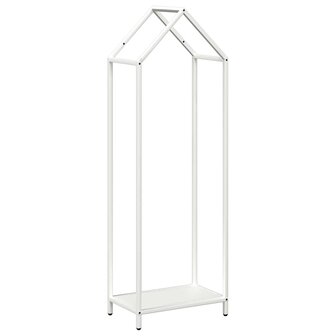 Brandhoutrek 40x25x120 cm koudgewalst staal wit 2