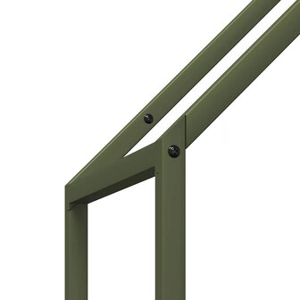 Brandhoutrek 40x25x120 cm koudgewalst staal olijfgroen 7