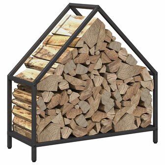 Brandhoutrek 60x25x60 cm koudgewalst staal zwart 4