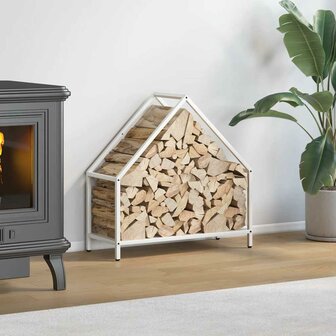 Brandhoutrek 60x25x60 cm koudgewalst staal wit 1