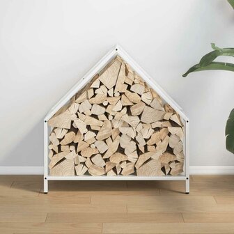 Brandhoutrek 60x25x60 cm koudgewalst staal wit 3