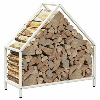 Brandhoutrek 60x25x60 cm koudgewalst staal wit 4