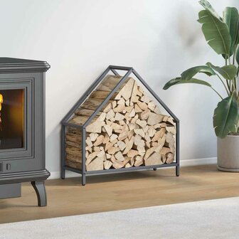 Brandhoutrek 60x25x60 cm koudgewalst staal antracietkleurig 1