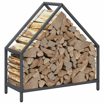 Brandhoutrek 60x25x60 cm koudgewalst staal antracietkleurig 4