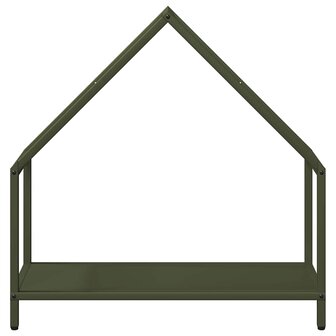 Brandhoutrek 60x25x60 cm koudgewalst staal olijfgroen 5