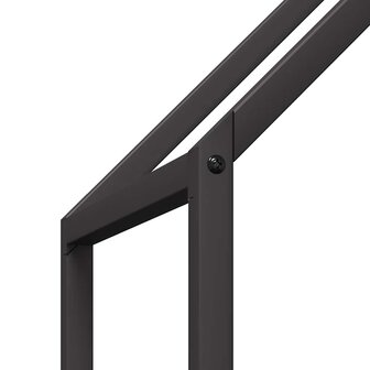 Brandhoutrek 60x25x90 cm koudgewalst staal zwart 7