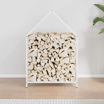 Brandhoutrek 60x25x90 cm koudgewalst staal wit 3