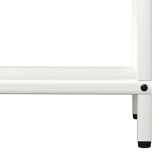 Brandhoutrek 60x25x90 cm koudgewalst staal wit 8