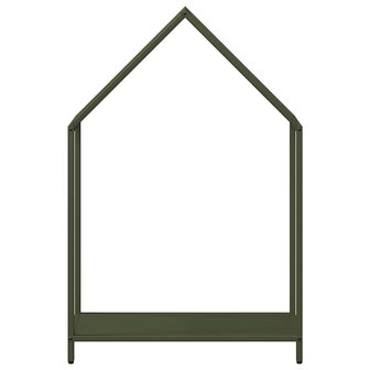 Brandhoutrek 60x25x90 cm koudgewalst staal olijfgroen 5