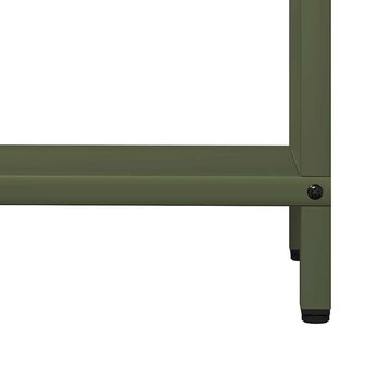 Brandhoutrek 60x25x90 cm koudgewalst staal olijfgroen 8