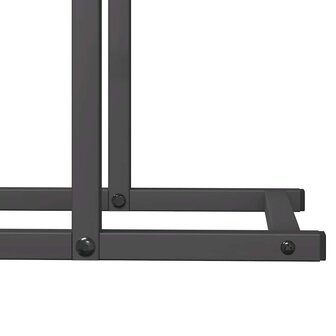 Brandhoutrek 50x25x60 cm koudgewalst staal zwart 8