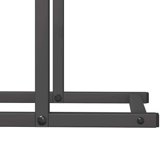 Brandhoutrek 80x25x90 cm koudgewalst staal zwart 8