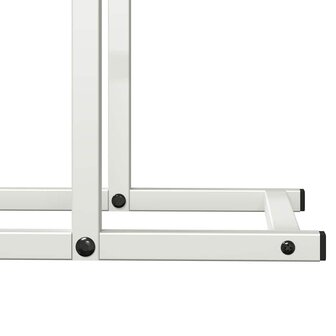 Brandhoutrek 80x25x90 cm koudgewalst staal wit 8