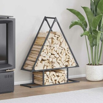 Brandhoutrek 80x25x90 cm koudgewalst staal antracietkleurig 1