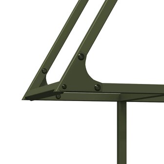 Brandhoutrek olijfgroen 80x25x90 cm koudgewalst staal 7