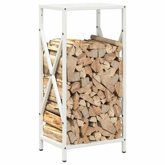Brandhoutrek 34x25x70 cm koudgewalst staal wit 4